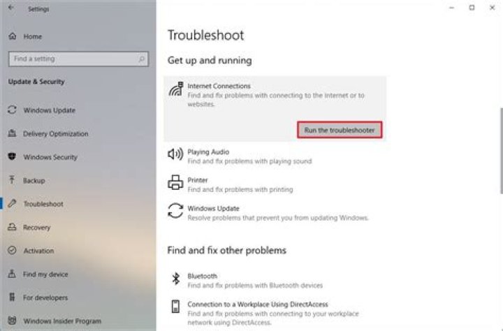 troubleshoot windows 10