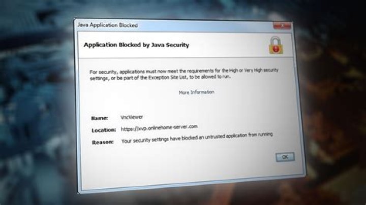 turn off Java Security Warning pop-up