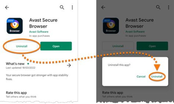 uninstall Avast Secure Browser