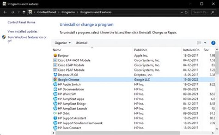 uninstall problematic software