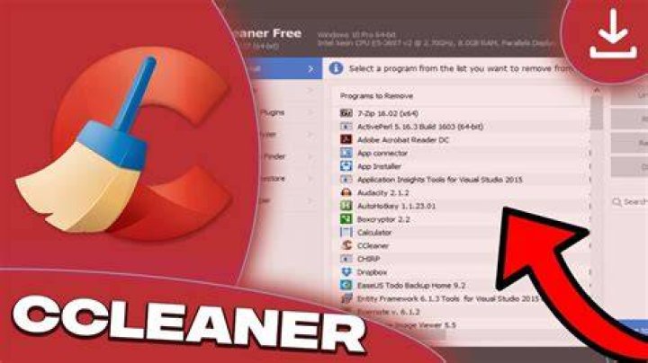 Uninstall to fix ccleaner update not working