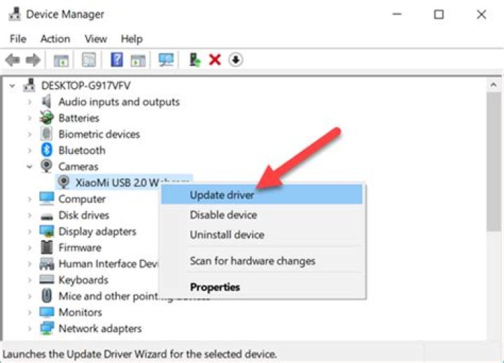 Update camera driver update camera driver - windows 10 error 0xa00f4292