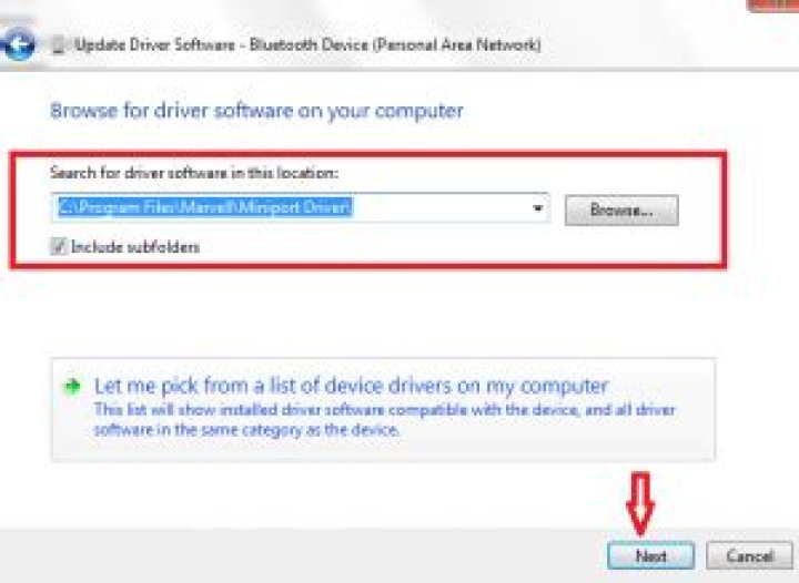 Update driver manually
