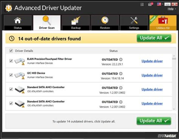 updated outdated drivers