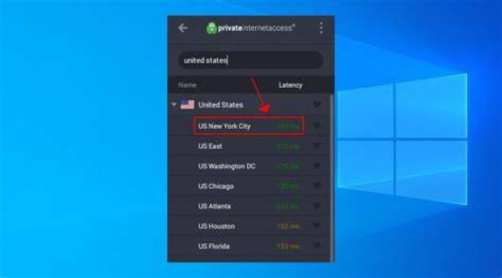 use PIA US servers