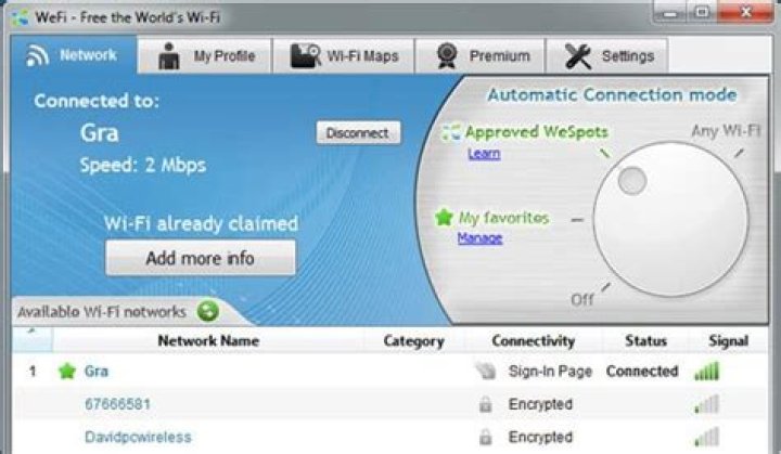 wefi windows 10