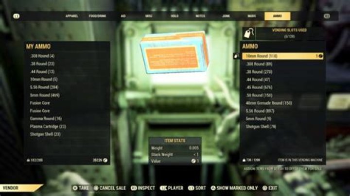 Where Can I Sell Ammo Fallout 76