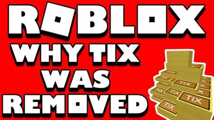 Why Did Roblox Remove Tix
