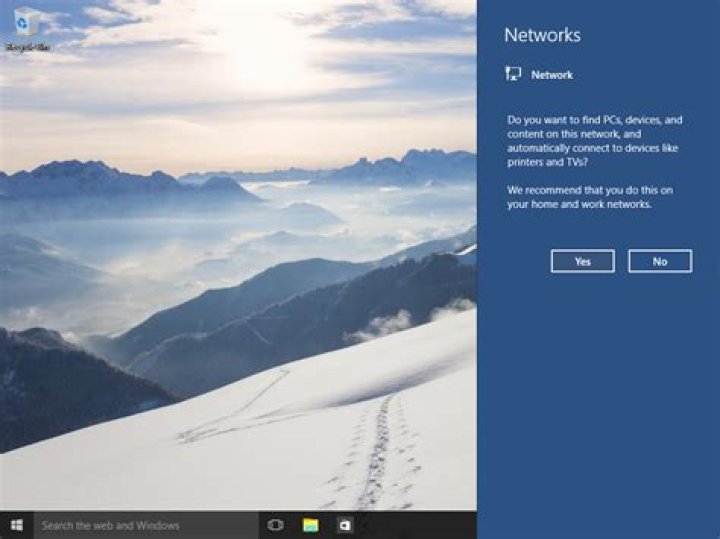 Windows 10 change network to private - laptop
