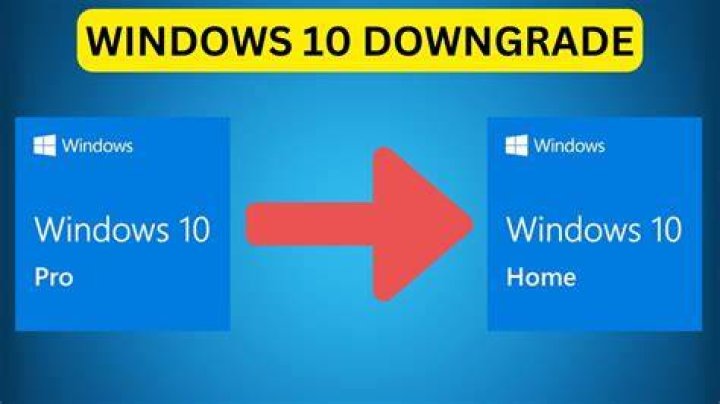 Windows 10 Pro is downgrading