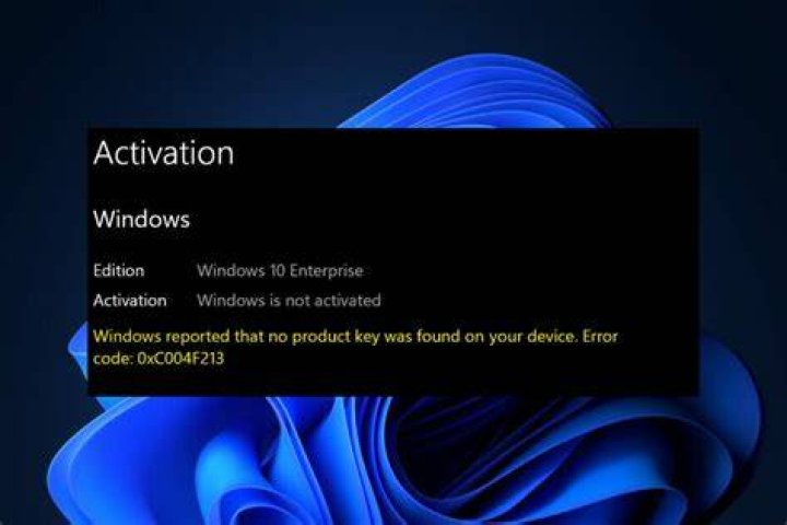 Windows 11 activation error 0xc004f213