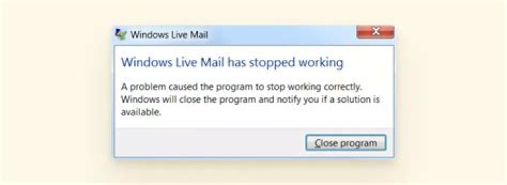 Windows Live Mail not logging in