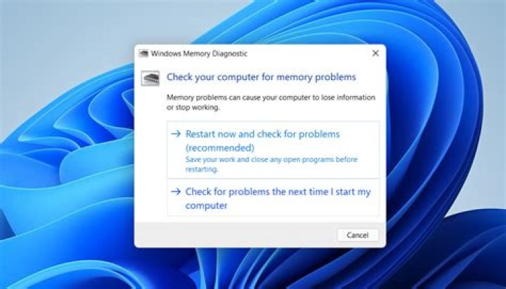 The Windows Memory Diagnostic utility Windows Memory Diagnostic Data Bus Error