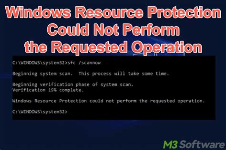 Windows resource protection SFC error