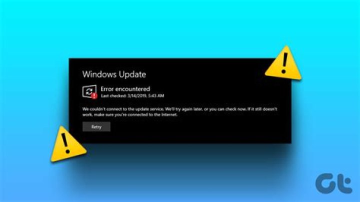 windows update agent installer encountered unrecoverable error