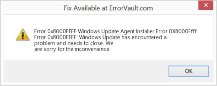 windows update agent installer error