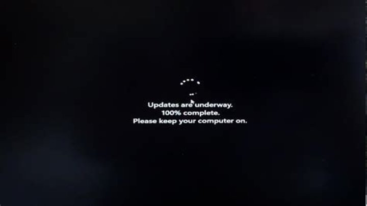 windows updates underway