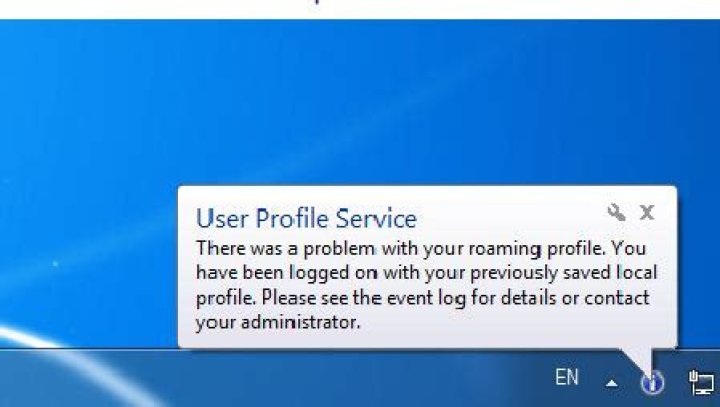 winlogon your roaming profile was not completely synchronized