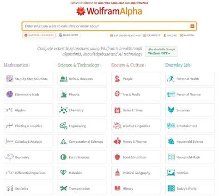 Wolfram Alpha - best math apps for android