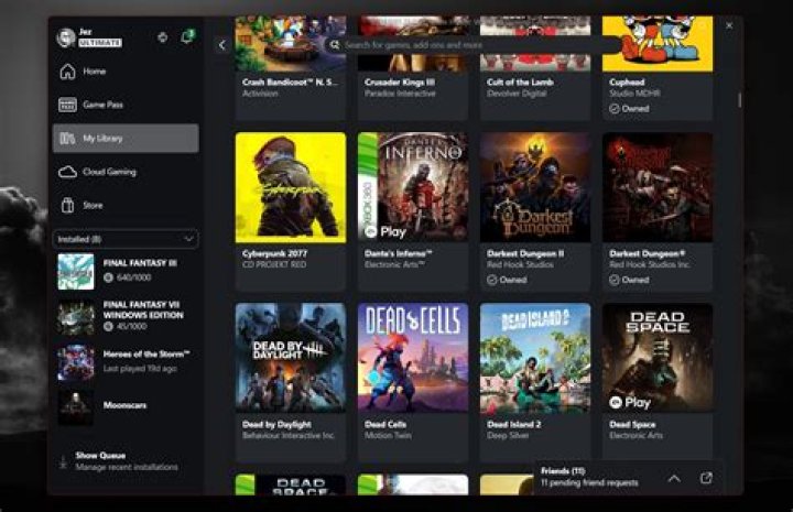 Xbox App screenshot 2020