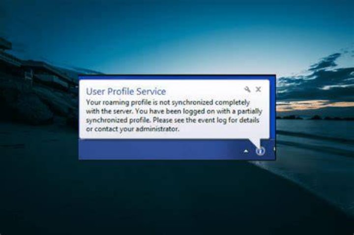 Your roaming profile was not completely synchronized [Fixed]