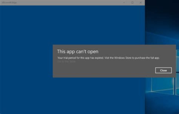 Your Trial Period for This App Has Expired windows 10
